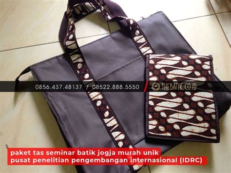 Paket Tas Seminar Batik Jogja Murah Unik Pusat Penelitian Pengembangan