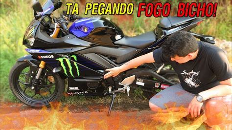 Moto Carenada Esquenta Muito Yamaha R Monster Youtube