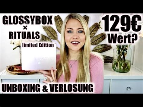 Glossybox X Rituals Limited Edition Unboxing Verlosung Youtube