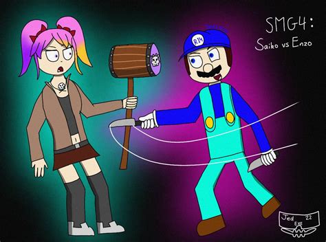 Smg4 Saiko Vs Enzo By Jed22exe On Deviantart