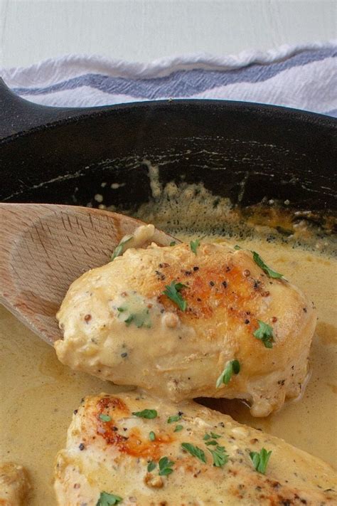 Low Carb Creamy Mustard Sauce Chicken Holistic Yum