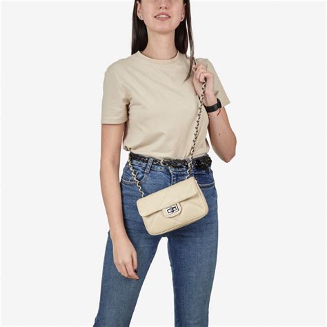 Сумка через плече крос боді маленька Regina Notte Nude артикул 188126 купити за 1623 грн в