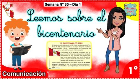 Leemos Sobre El Bicentenario PRIMER GRADO Lunes 30 De Noviembre De