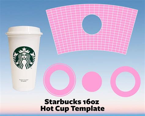 Starbucks Oz Hot Cup Template Svg Files For Cricut Starbucks Grande Full Wrap Tumbler