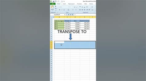 How To Transpose Row To Column In Excel Youtube