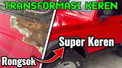 Restorasi Suzuki Jimny Merah Memulihkan Kebesaran Yang Tertutup Karat