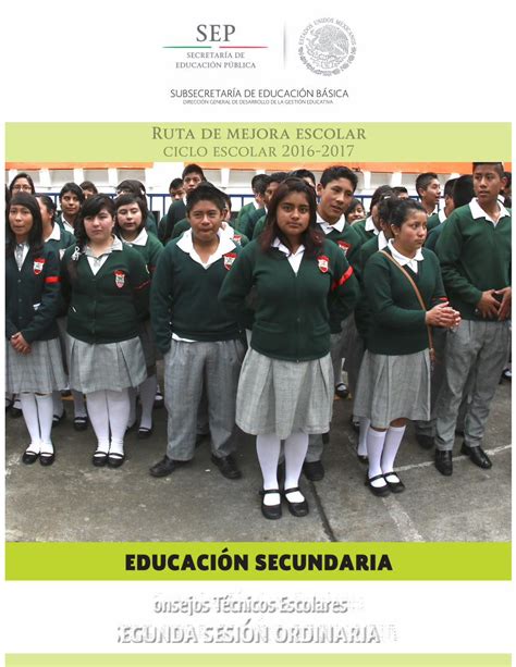 PDF Guía para el Consejo Técnico Escolar Segunda Sesión Ordinaria