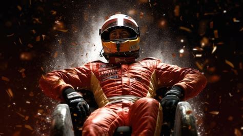 Premium AI Image An F1 Formula One Driver Celebrates The Grand Prix