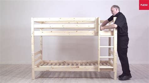 Flexa Classic Bunk Bed With Straight Ladder Assembly Instruction Youtube