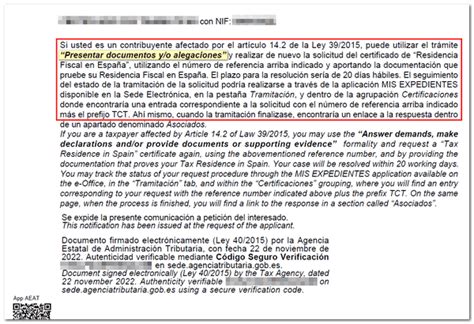 Agencia Tributaria Solicitud De Un Certificado Tributario De