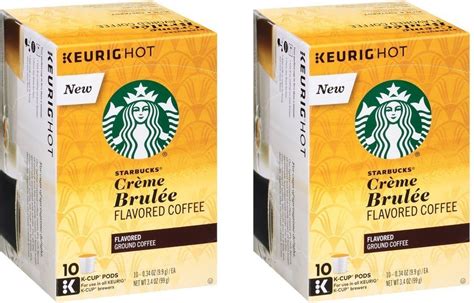 Starbucks Creme Brulee Flavored Coffee Boxes Of K Cups K Cups