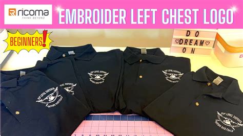 EMBROIDERY TUTORIAL How To Embroider A LEFT CHEST LOGO On A POLO SHIRT