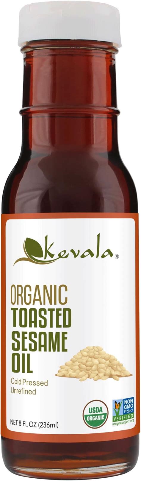 Amazon Kevala Organic Toasted Sesame Oil 8 Oz 236 Ml Sesame