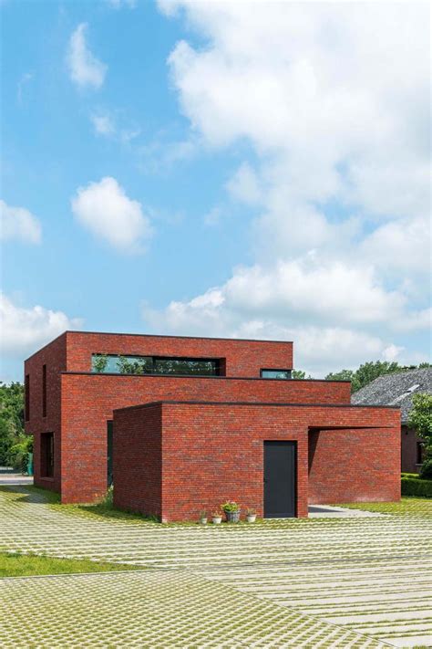 Moderne Woning Met Rode Gevelstenen Architecten Nieuwbouw Architectuur