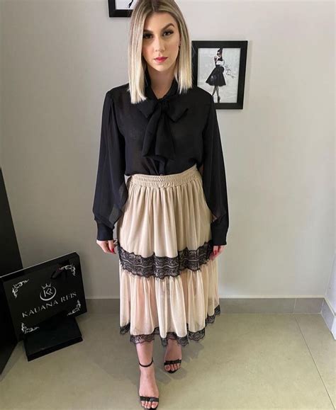 Saia Midi Nude Saia Feminina Usado 70993243 Enjoei