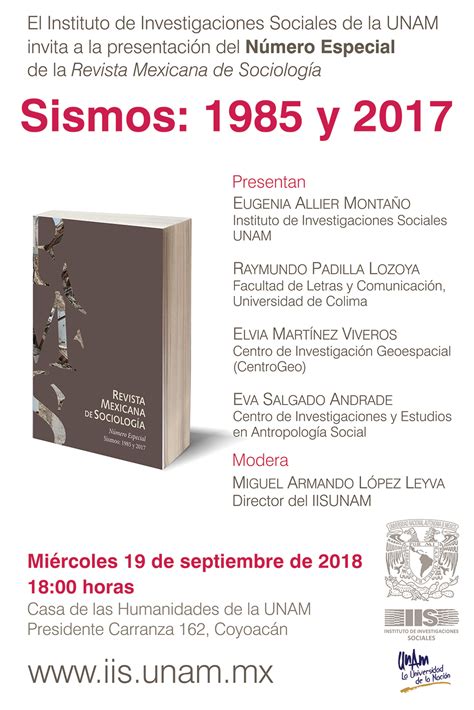 Revista Mexicana De Sociología Sismos 1985 Y 2017 Comecso