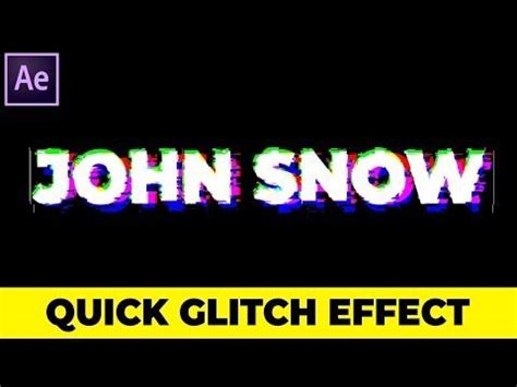 Create Quick Glitch Text Effect in After Effects - Quick After Effects Tutorial (Under 2 Minutes ...