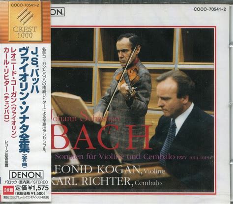 Bach Sonatas For Violin Leonid Kogan Karl Richter Cd