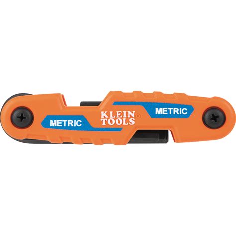 Compact Folding Hex Key Set Sae And Metric Klein Tools