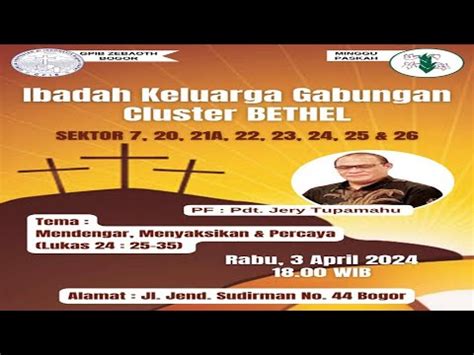 GPIB Zebaoth Bogor L Ikel Gab Klaster Bethel 3 4 YouTube