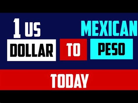 1 Us Dollar To Mexican Peso Exchange Rates From 30 August 2023 Latest