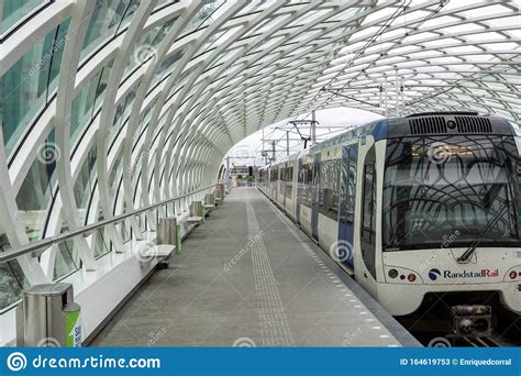 The Hague, the Netherlands - August 18, 2019: Above Ground Metro ...