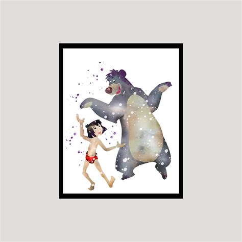 The Jungle Book Mowgli Disney Art Print Digital Files nurser - Inspire ...