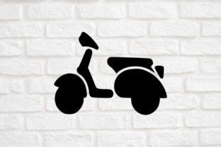 Vespa Silhouette Vector Graphic by MagaArt · Creative Fabrica