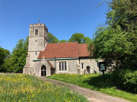 All Saints Rickling Essex Raking Light