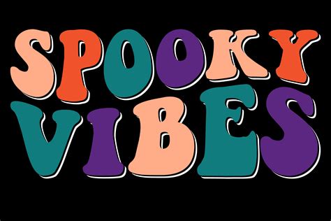 Spooky Vibes Halloween Wavy Design Graphic by smobasherali581 ...