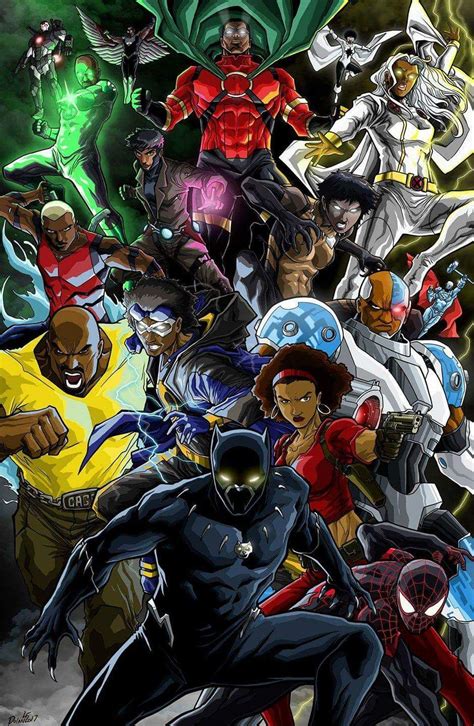 Black Never Looked So Good Superhero Characters Black Anime Characters