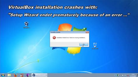 Oracle VirtualBox Installation Failed Fatal Error During Installation