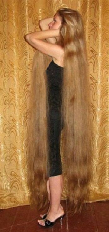 Floor Length Blonde Hair