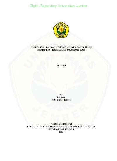 Top Pdf Komponen Tandan Kosong Kelapa Sawit Dok