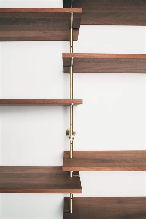 Brass Rail Shelving