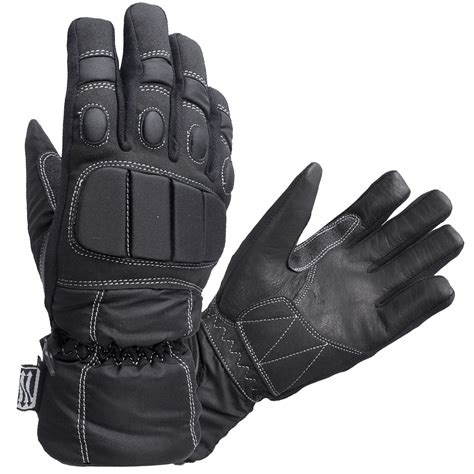 Rebo Gear Motorcycle Rider Warm Winter Waterproof Motorbike Gloves Black Ebay