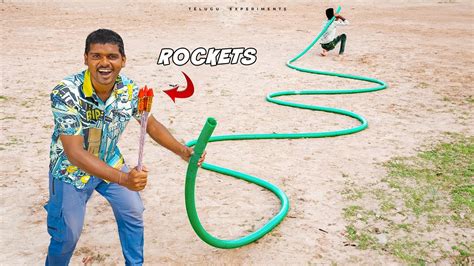 Can A Rocket Travel In Bend Pipe 🔥🔥 వంకర టింకర పైపు లో రాకెట్