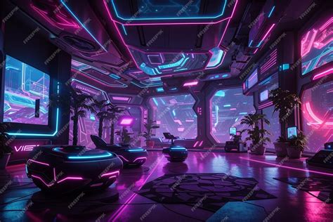 Premium Photo | An Immersive Futuristic WonderlandAn Immersive ...