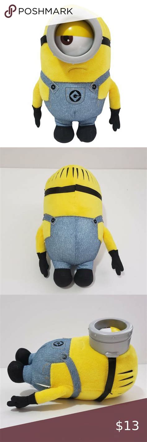 Minions Stuart Minion Plush Stuffed Yellow One Eye Short 3d Eye Goggle