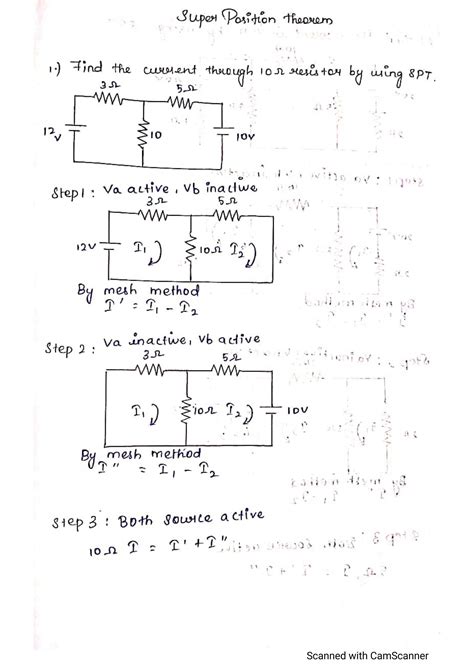 SOLUTION Super Position Theorem Problems Studypool