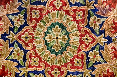 Closeup Of A Persian Rug Background Texture