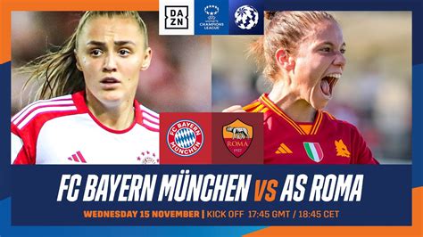 Bayern Munich Vs Roma Uefa Womens Champions League Matchday