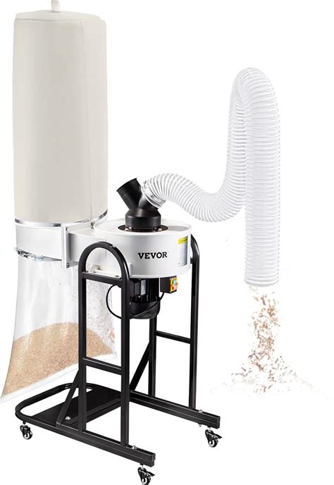 VEVOR 1 5 HP Dust Collector 647 CFM Portable Vortex Dust Collector