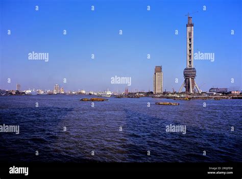 Construction Of Oriental Pearl Radio TV Tower Shanghai China