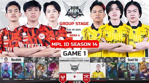 GAME1 Fnatic Onic Vs BTR MPL ID S14 Regular Season Day 2 Week 4