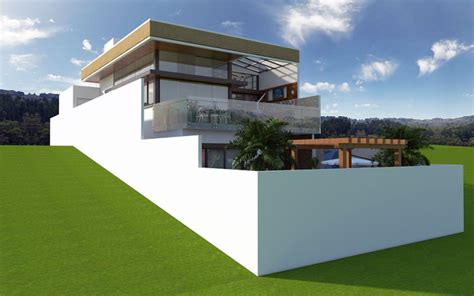 Casa Sobrado Terreno Declive Estrutura Met Lica Vidro Arquiteto Jundiai