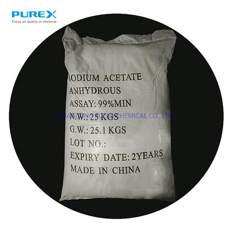 99 99 Crystal CH3coona Sodium Acetate Anhydrous Industrial Grade