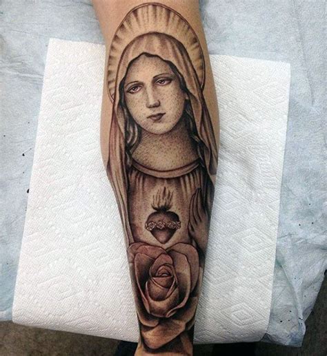 41 Virgin Mary Tattoos With Religious Connections And Meanings Tatoos