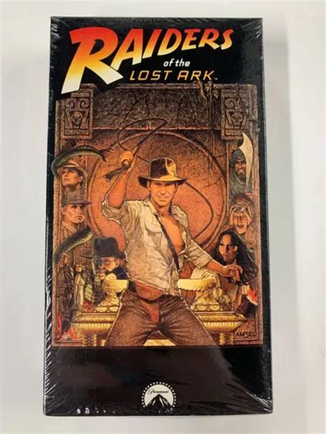 INDIANA JONES RAIDERS Of The Lost Ark VHS Tape Factory Sealed Watermark