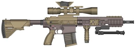 HK G28 Designated Marksman Rifle by Scarlighter on DeviantArt